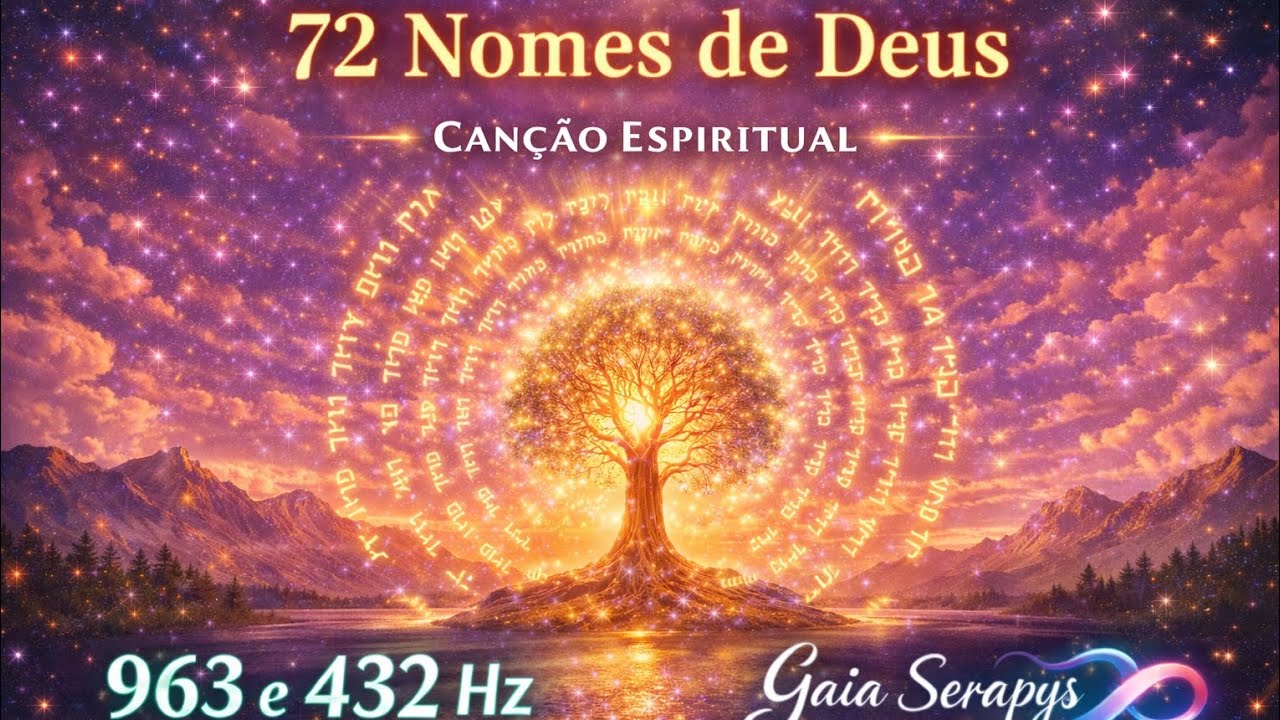 72 Nomes de Deus | Canção espiritual | 963 e 432 Hz  | Gaia Serapys ♾️ 