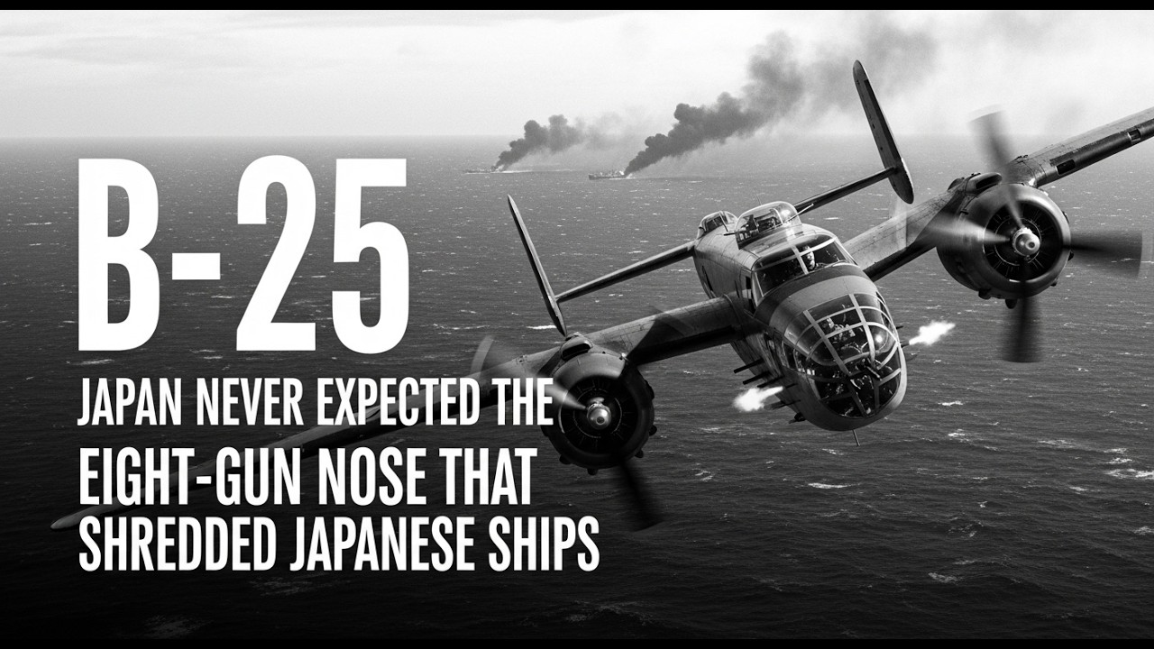Japan Never Expected the B-25’s Eight-Gun Nose That Shredded Japanese Ships