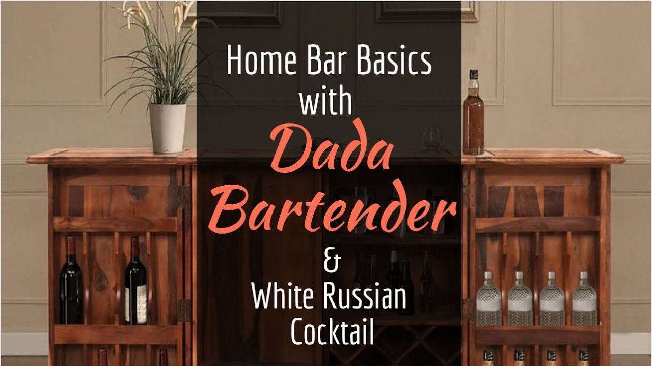 Home Bar Basics with Dada Bartender | White Russian Cocktail | #CocktailsIndia #MBsMancave Collab