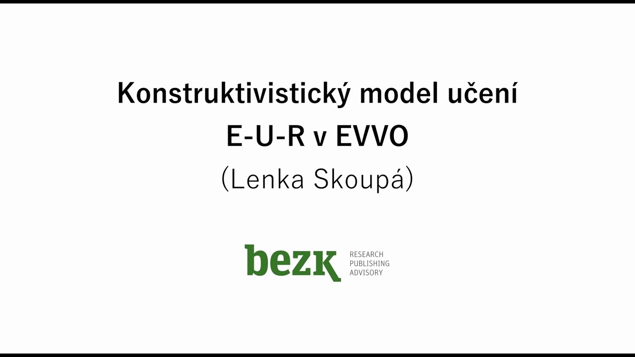 Model E-U-R a jeho využití v environmentální výchově a vzdělávání