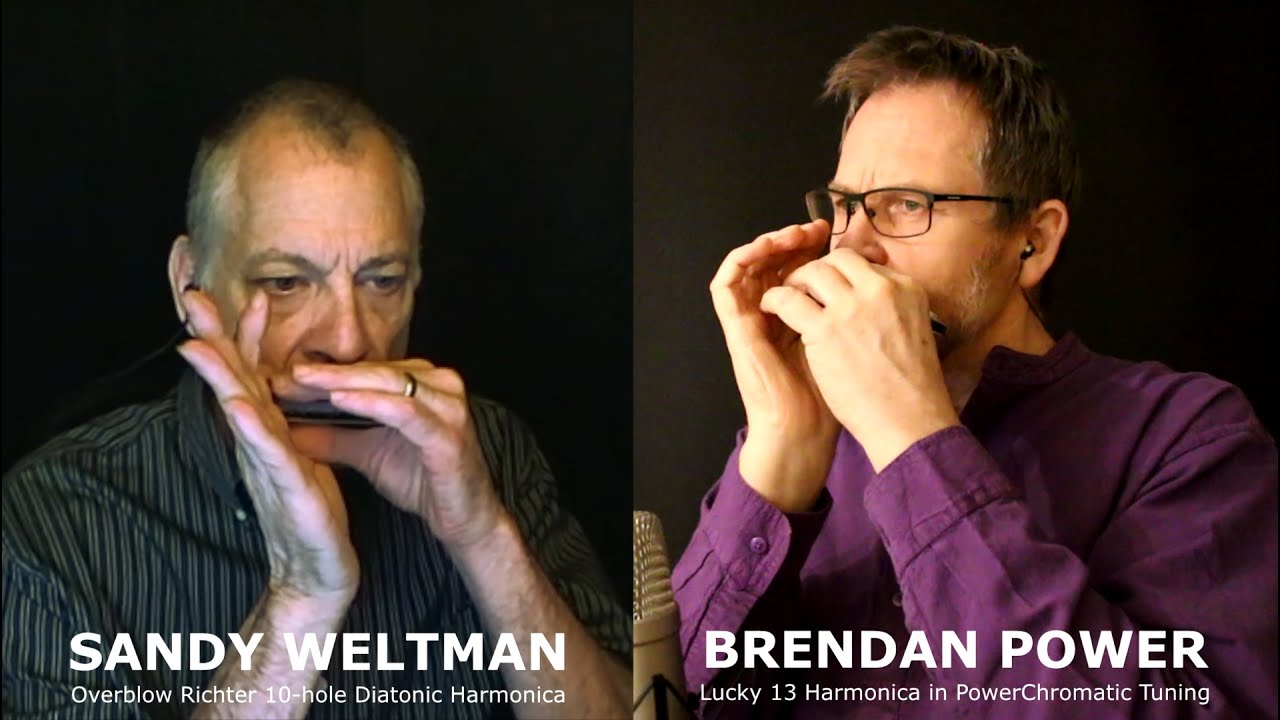 Trans-Atlantic Harmonica Duet - THE ROYAL GARDEN BLUES - Sandy Weltman & Brendan Power
