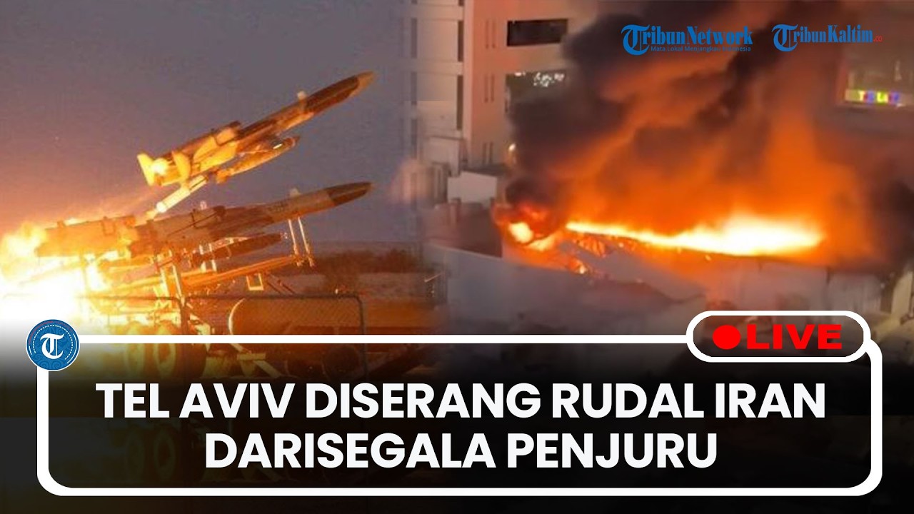 🔴LIVE: Tel Aviv Diserang Rudal Iran dari Segala Penjuru