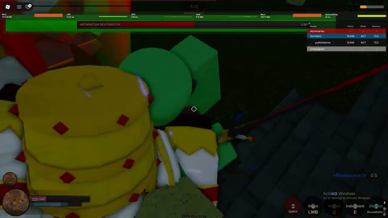 ROBLOX JUST ONE MORE ASYM Prosecutor Solo deathwatch FAIL