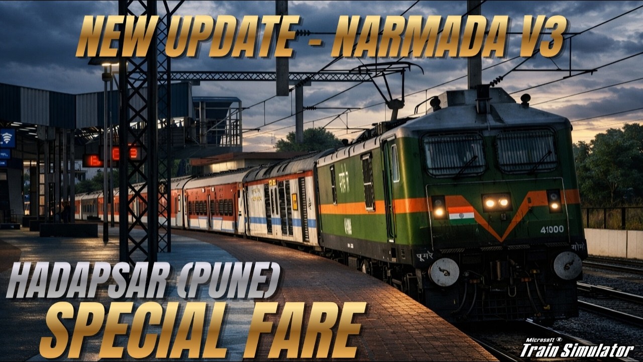 👀❤️05589 - Muzaffarpur - Hadapsar (Pune) Special Fare❤️🔥 | Narmada Route V3 | #msts  #indianrailways