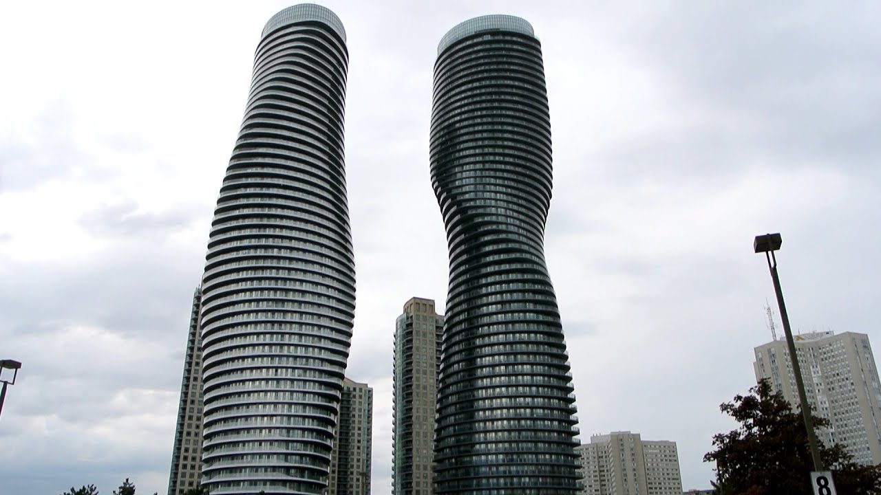 ThyssenKrupp Northern high-rise elevators with touch-screen fixtures @ Absolute World twin-towers