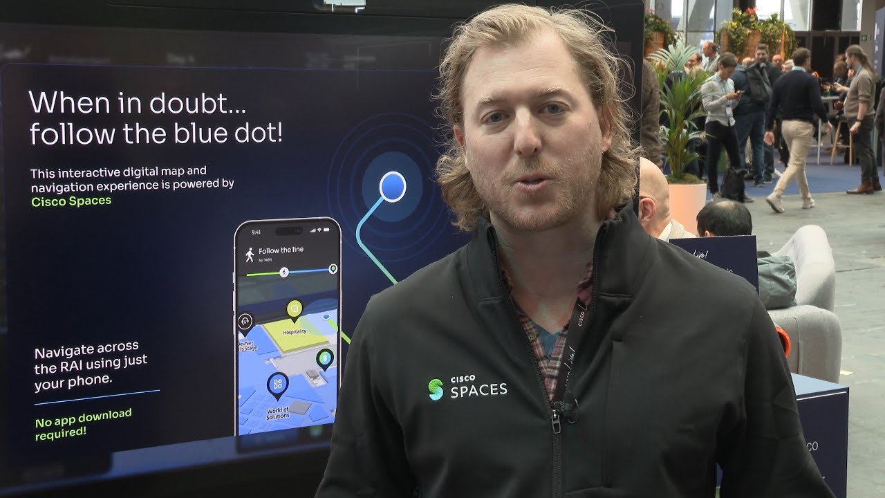 Cisco Live Amsterdam 2025 - Cisco Spaces Blue Dot Wayfinding Demo