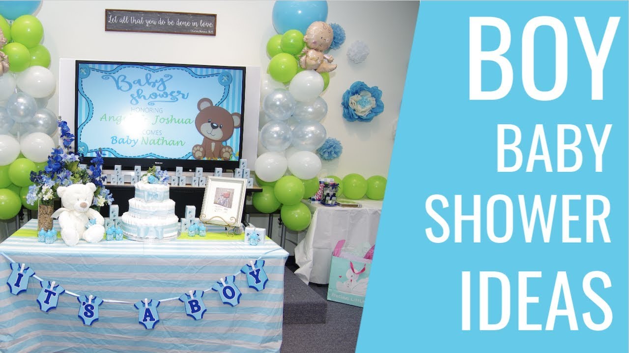 BOY BABY SHOWER IDEAS | NATHAN'S BABY SHOWER