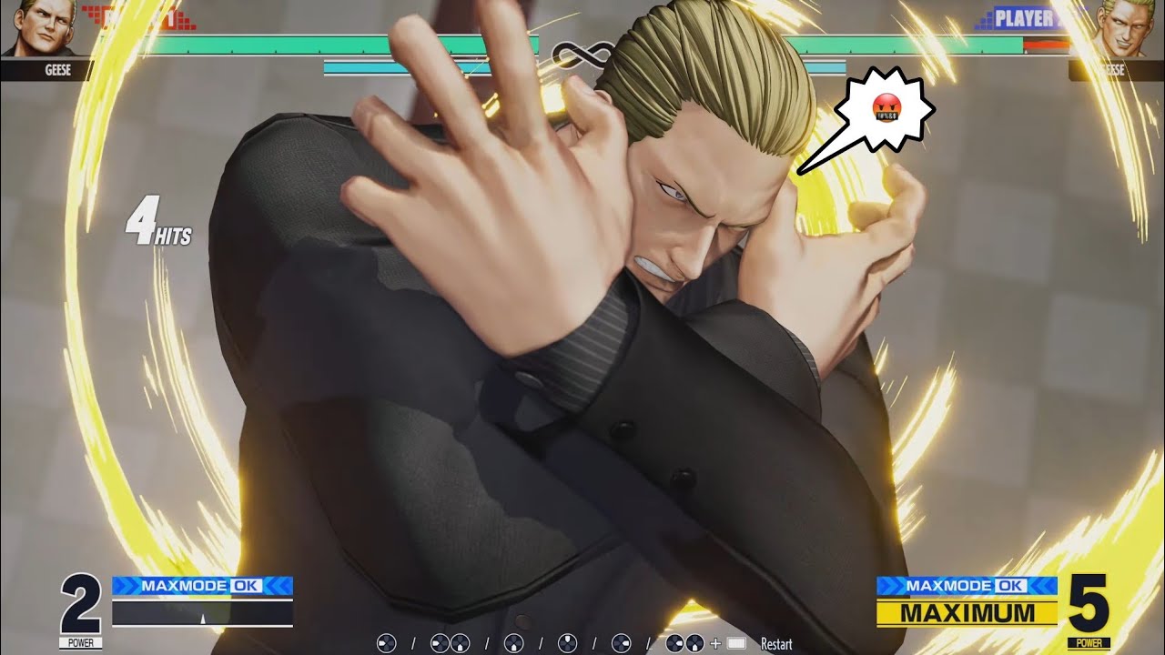 Geese Howard swears - THE KING OF FIGHTERS XV