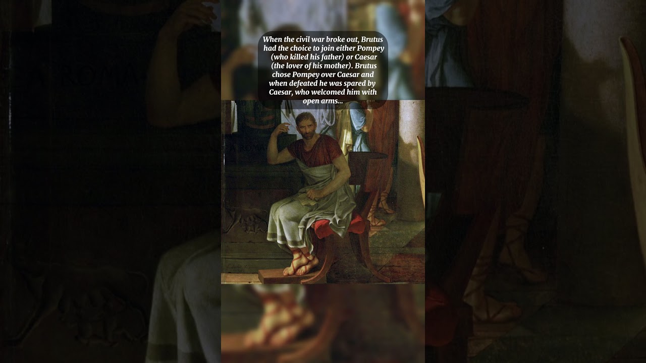The Story Of Caesar and Brutus🤯 #history #rome #romanempire #caesar #art #arthistory #historical
