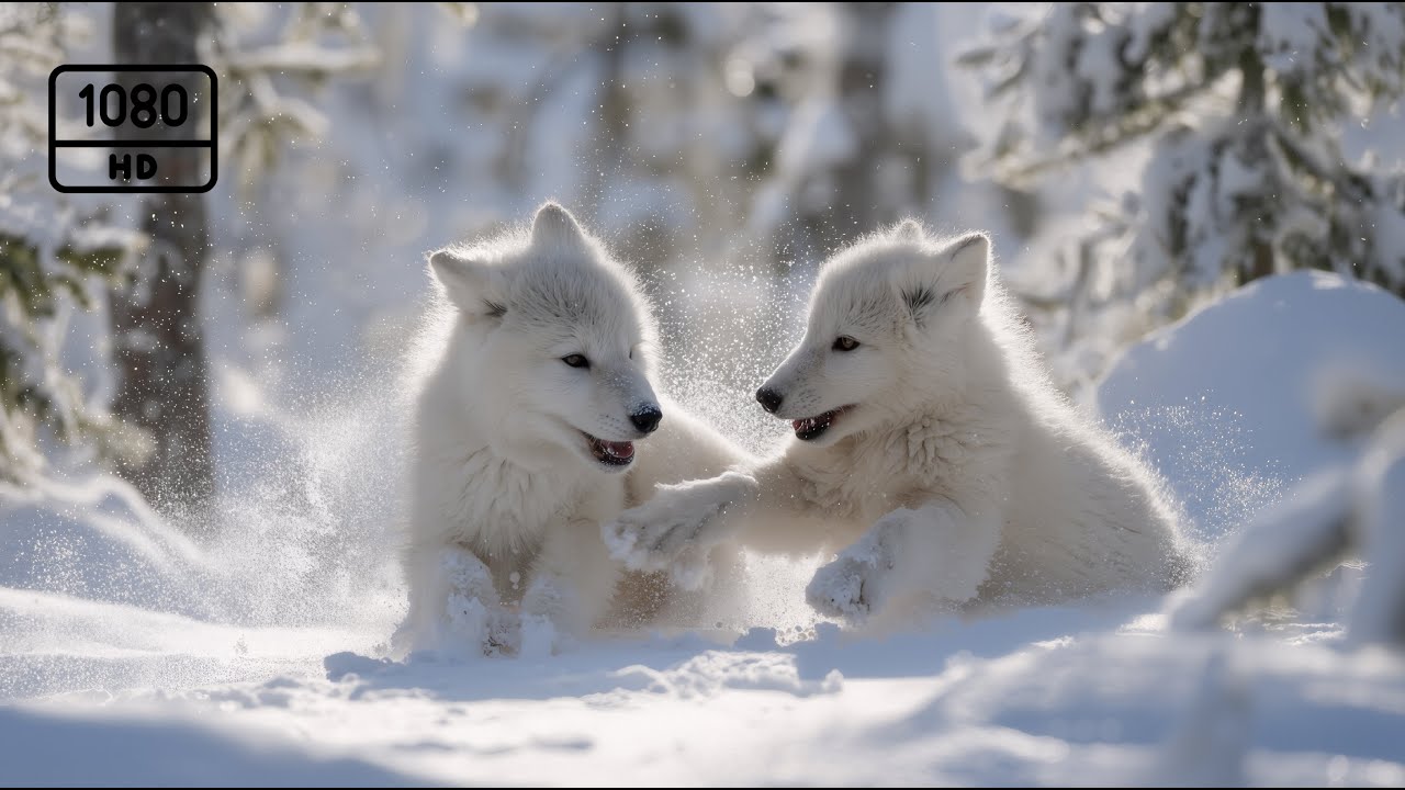 Snowy Animals in a Peaceful Forest ❄️ Gentle Piano Winter Ambience for Calm Evenings