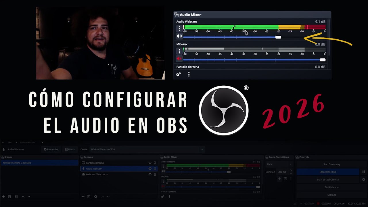 Cómo configurar AUDIO en OBS | Captura de audio