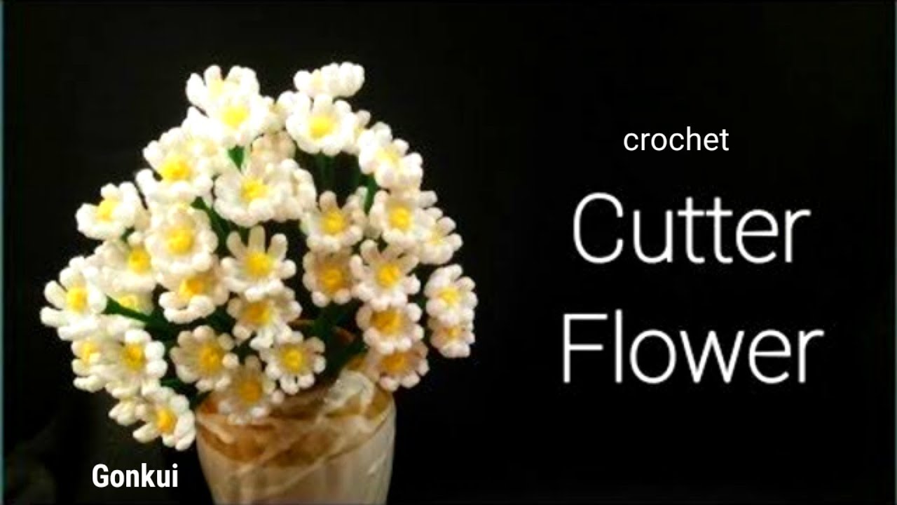 Crochet flower | Cutter flower crochet #crochetflower #tutorial #crochet #diy