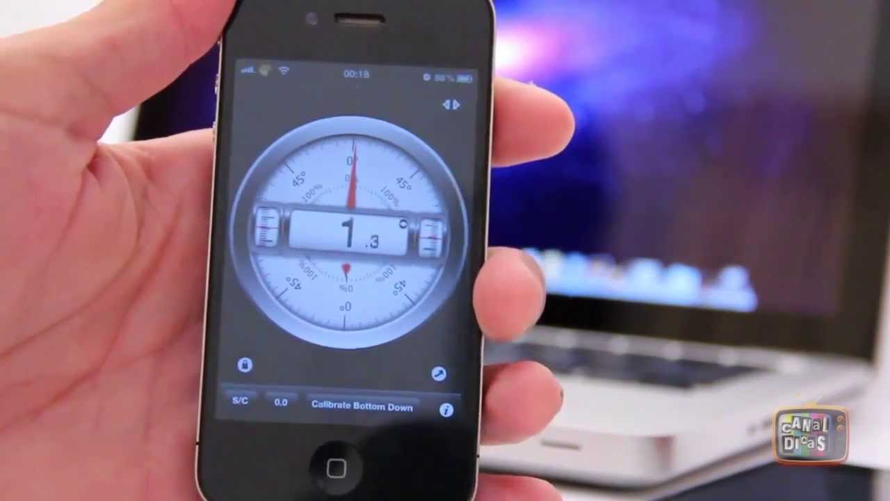 Como medir Ângulos e Níveis com seu iPhone, iPad e iPod Touch | Dica de App: Clinometer