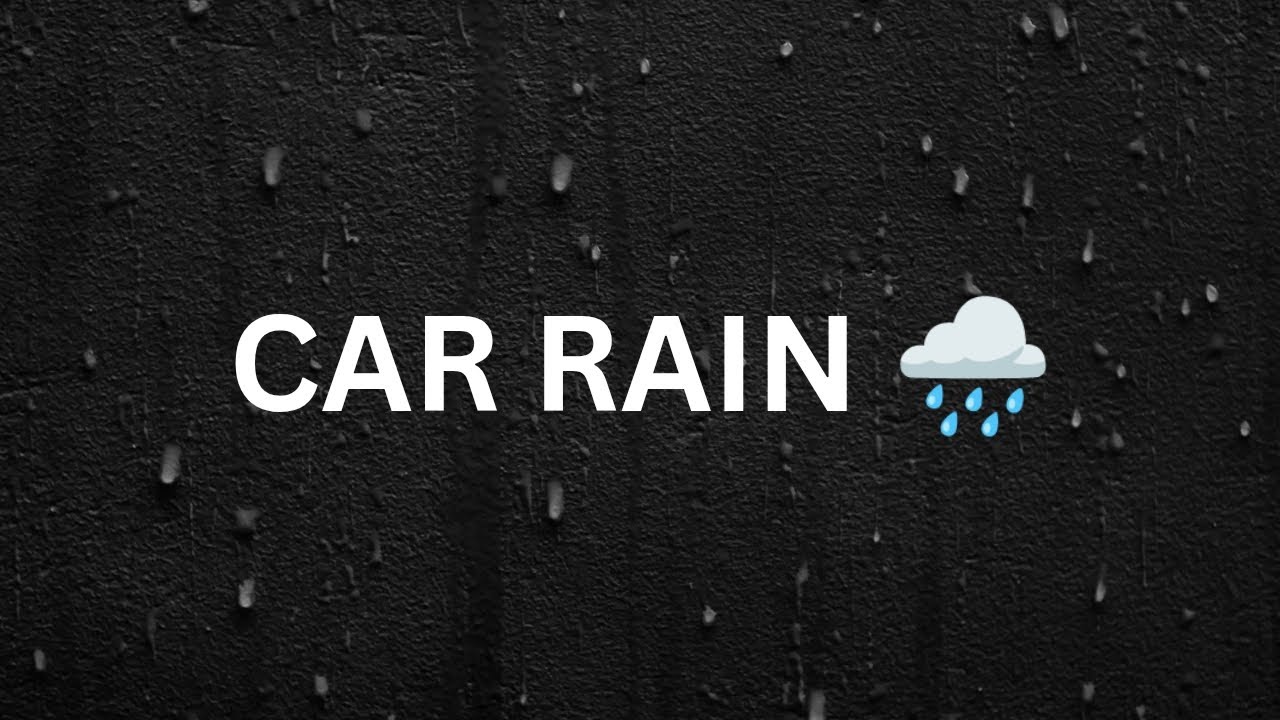 Relaxing Car Rain Sounds for Deep Sleep | Black Screen
