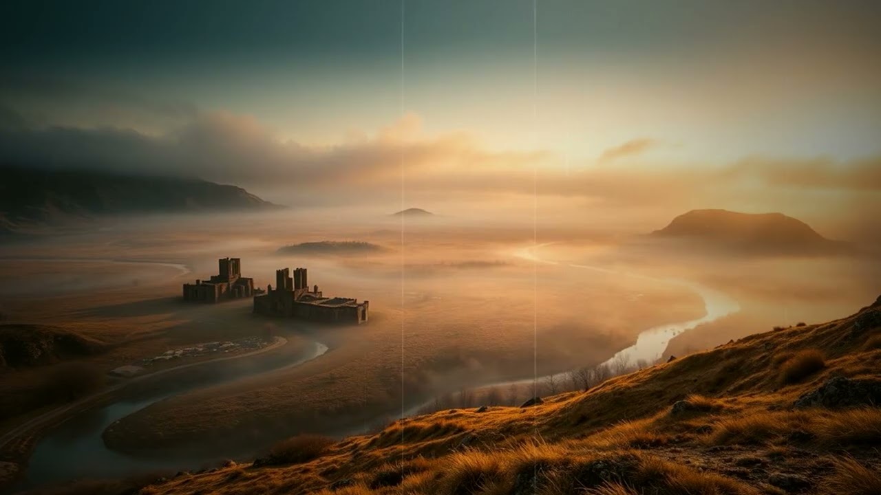 Quiet medieval countryside medieval music for relaxation 🌿