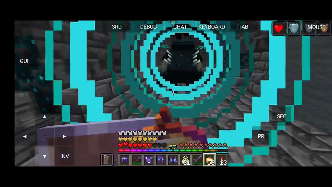 Me enfrentó al warden con la good armor en java #minecraftjava  #gameplay 