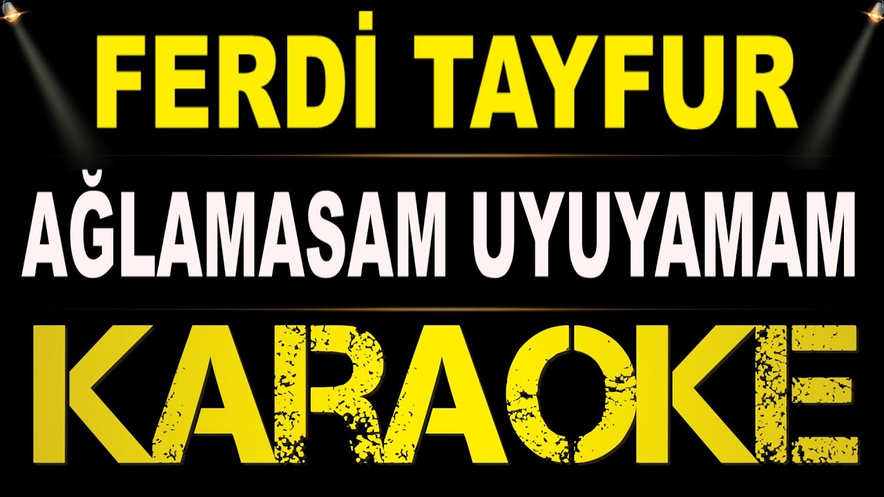 Ferdi Tayfur - Ağlamasam Uyuyamam / Karaoke / Md Altyapı / Cover / Lyrics / HQ