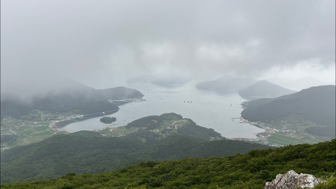 🇰🇷360°Geojedo: Near Geoje Panorama Cable Car (Raining) 韓國 巨濟島 全景纜車 附近 거제케이블카