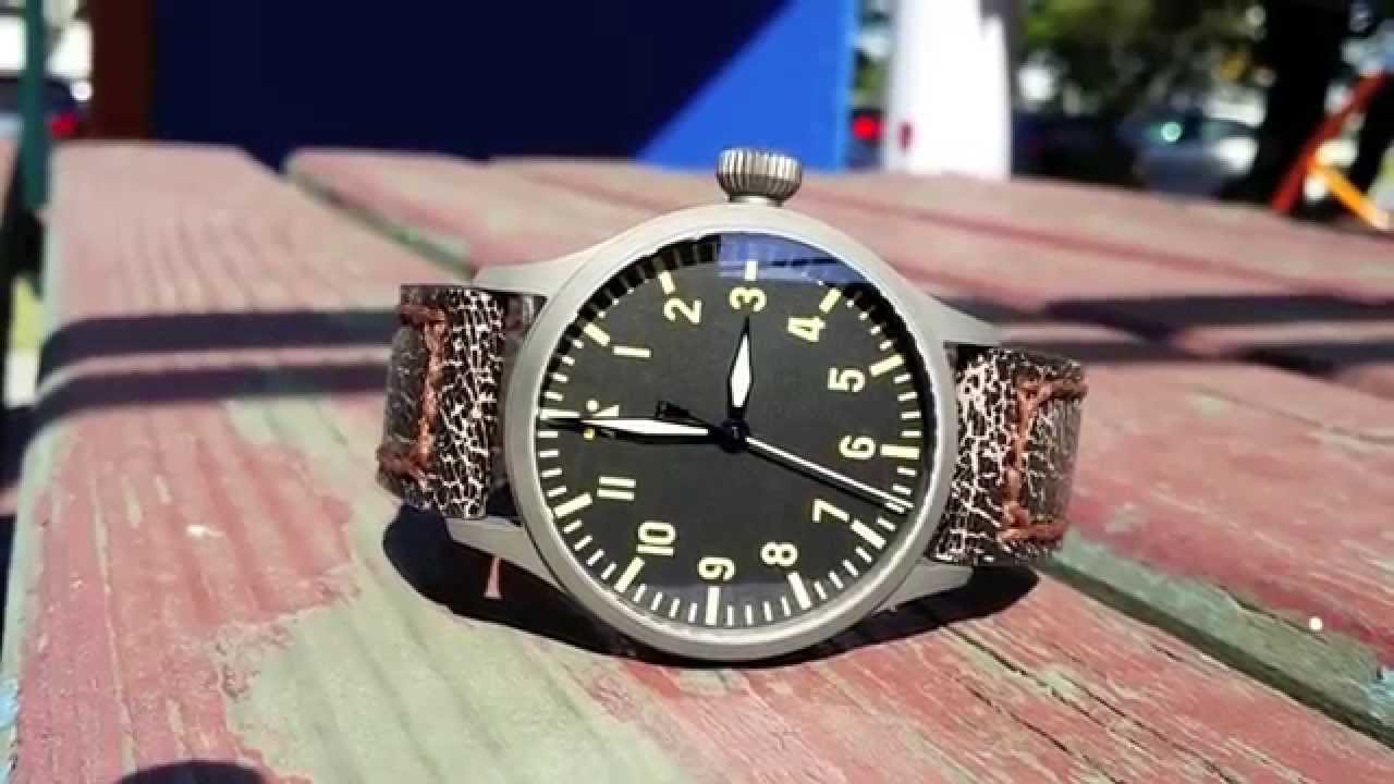 STEINHART Nav.B-Uhr 44 vintage TITANIUM, A-Type