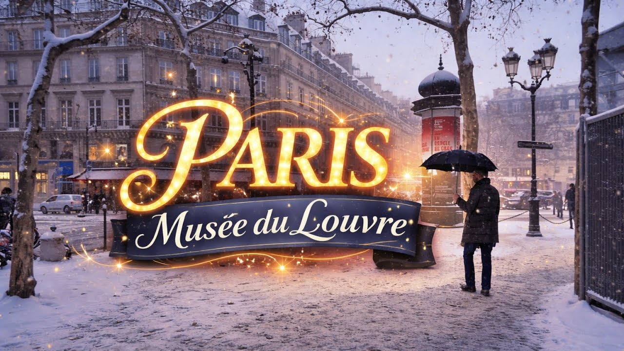 PARIS 🇫🇷 | Snowfall in the City of Light [FULL TOUR 4K] ❄️