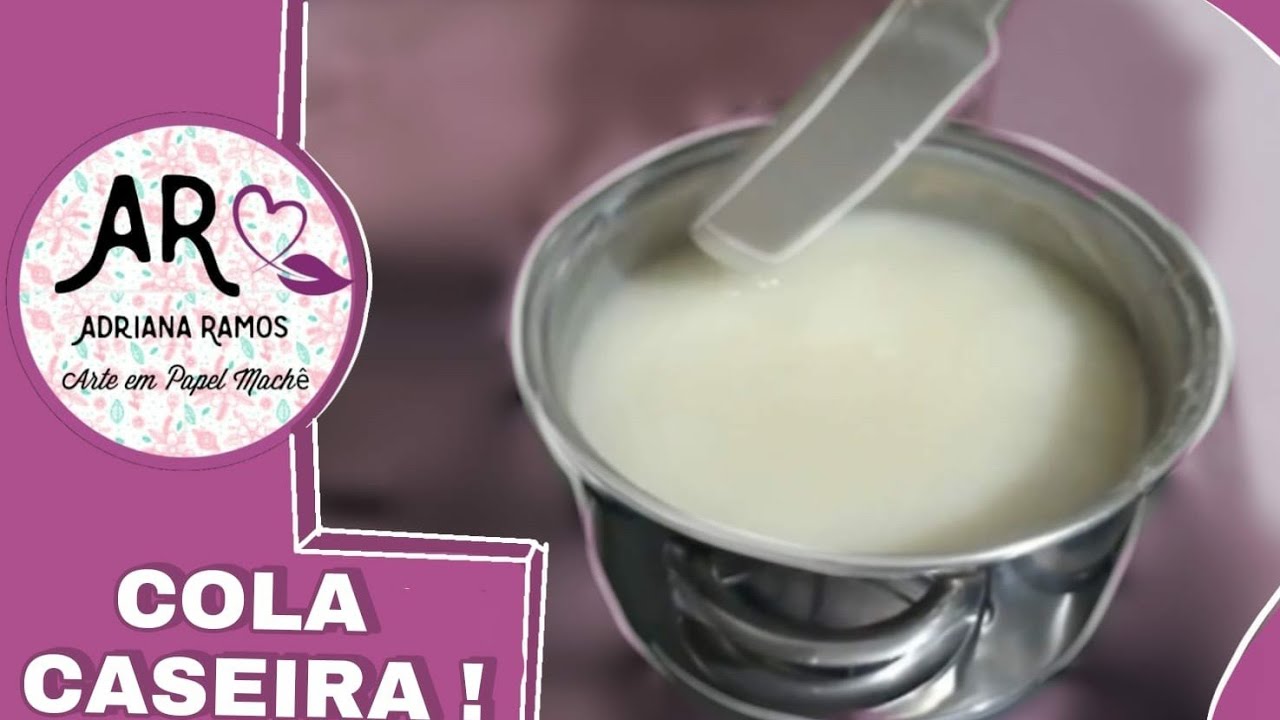 Como fazer cola caseira p papietagem e massa de papel machê!