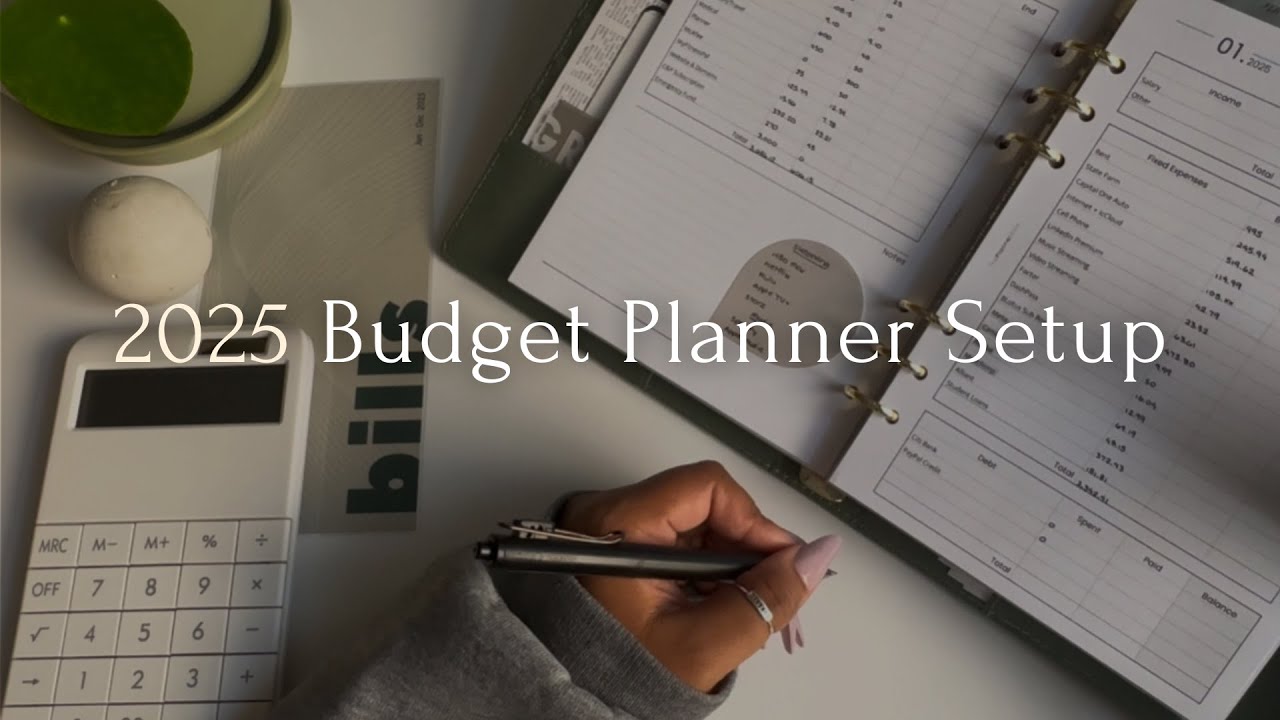 2025 Budget Planner Setup + Breakdown | The Planner Aisle