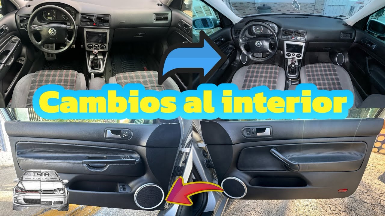 INSTALACIÓN DE GATILLOS Y TAPAS DE BOCINA DE ALUMINIO CEPILLADO PARA EL GOLF GTI MK4