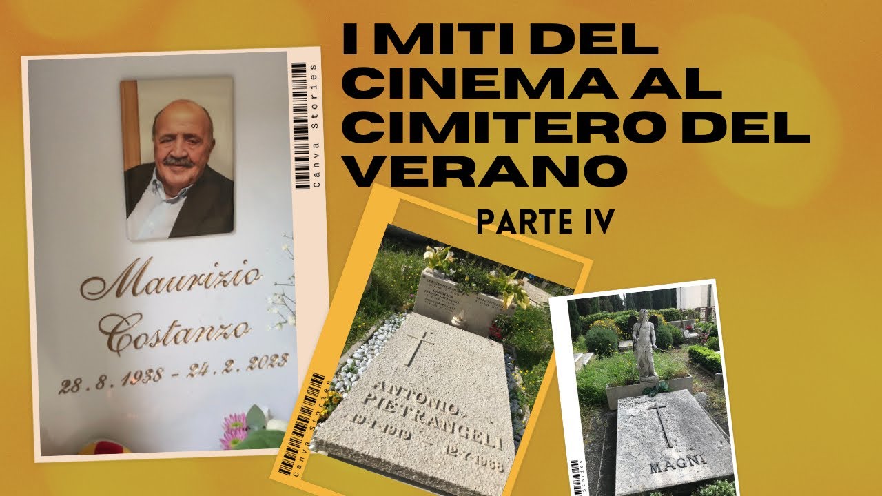 I miti del CINEMA al CIMITERO del VERANO. Parte Quarta #roma #verano #cinema