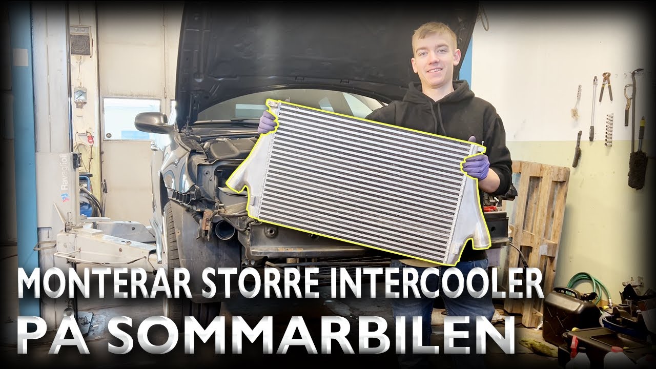 MONTERAR STÖRRE INTERCOOLER PÅ 9-3 AERO