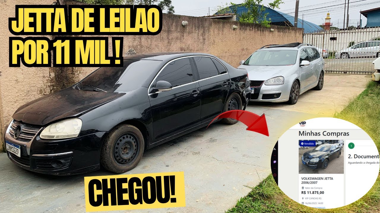 CHEGOU JETTA 2.5 SEDAN DE LEILAO QUE PAGAMOS 11.800 REAIS! *cambio manual e podera ser sua*