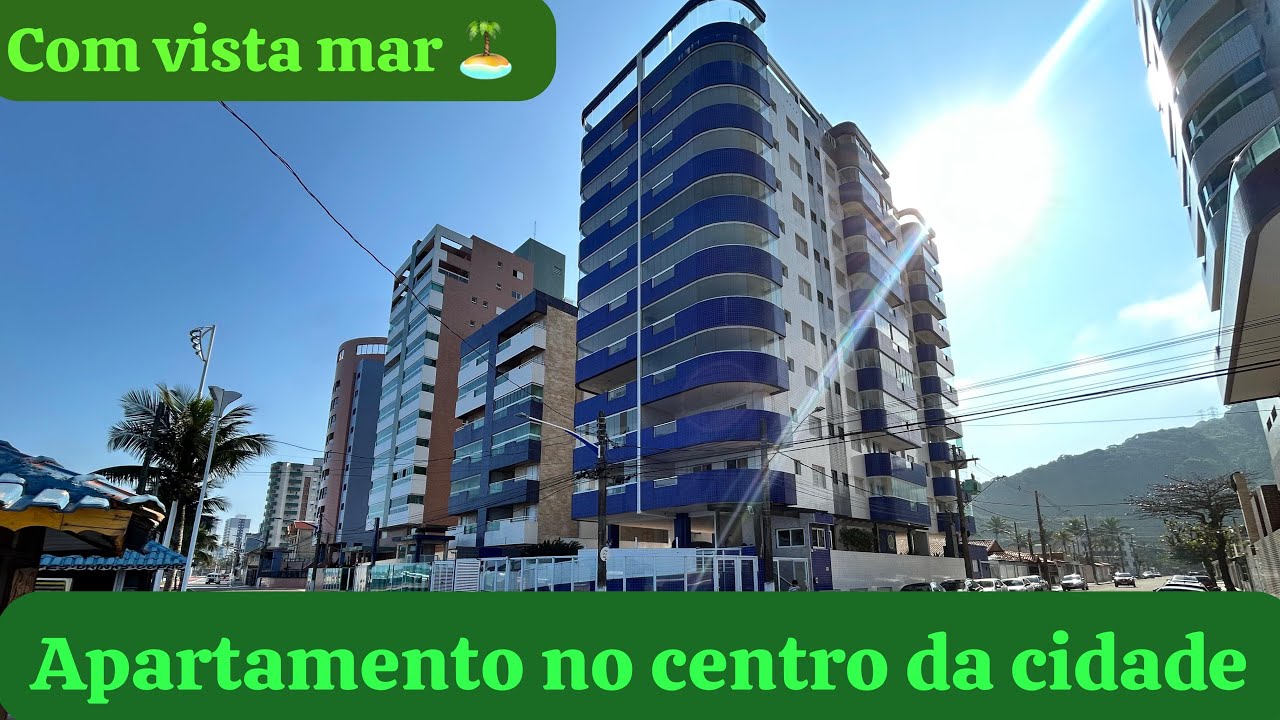 Apartamento à venda em Mongaguá com vista para o mar - com lazer completo - Aceita financiamento 🏝️ 