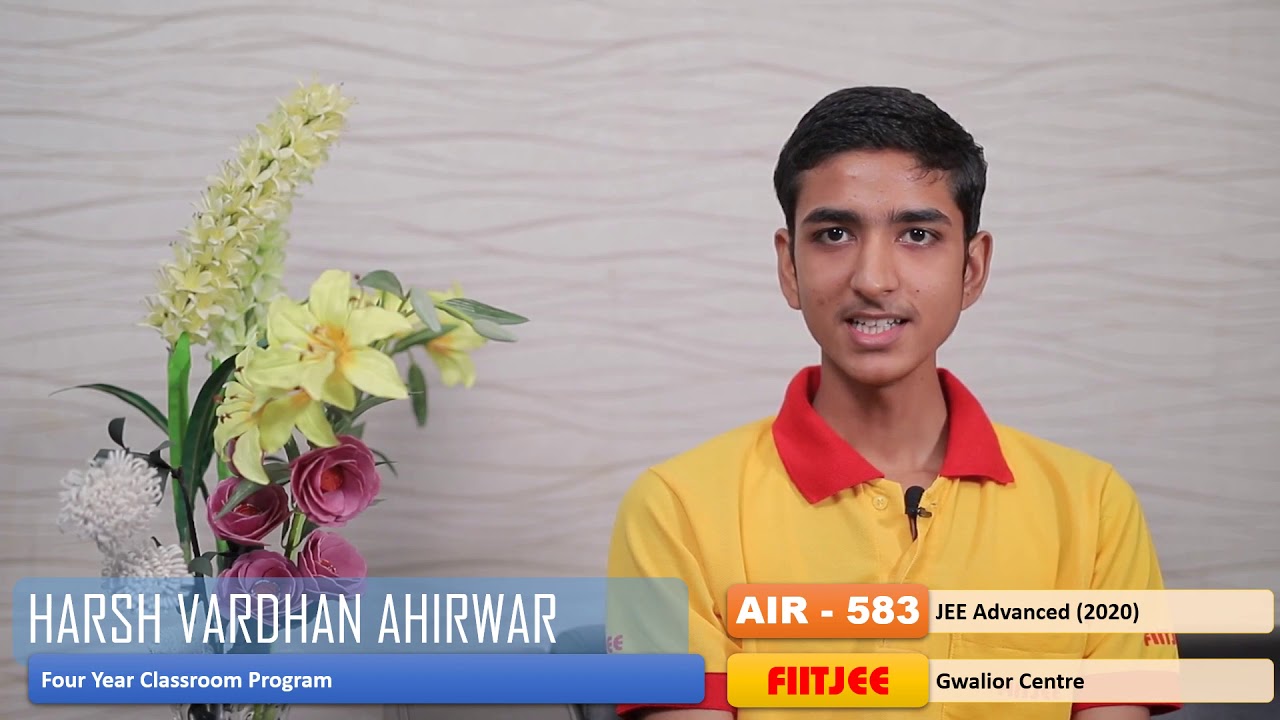 Harsh Vardhan Ahirwar | AIR 583 - JEE Advanced 2020 Result