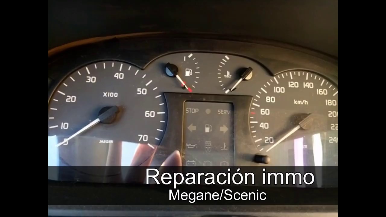 Reparación Megane/Scenic immo / INMOVILIZADOR
