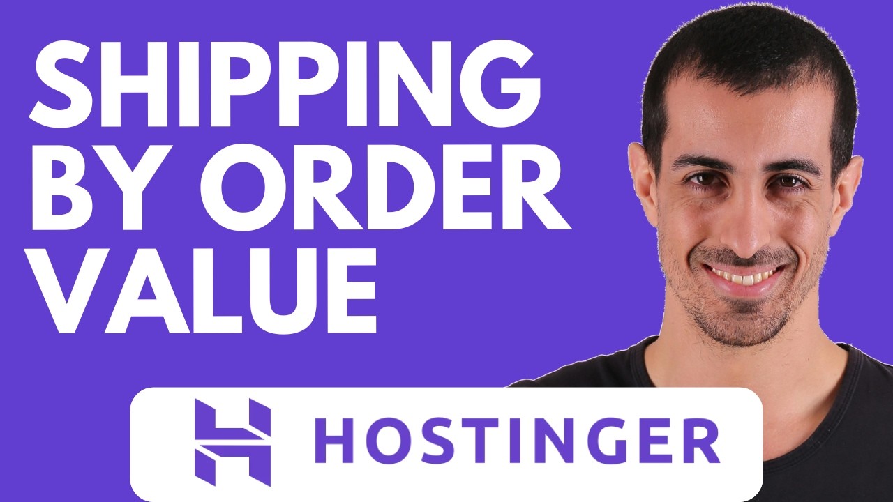 Hostinger Ecommerce : How to Charge Shipping Based on Order Value in Hostinger Website Builder