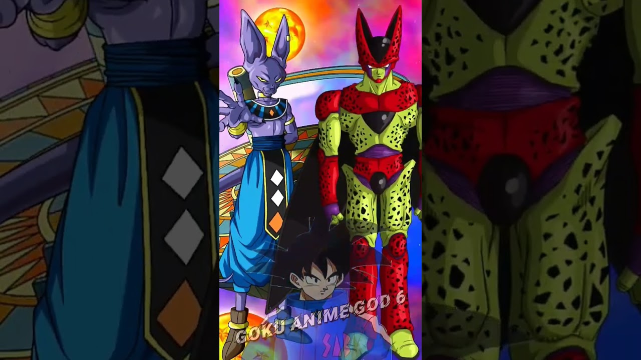 Ultimate Showdown | Beerus Vs Cell max (All Form) who is stronger 🤔 #shorts#viralvideo#anime