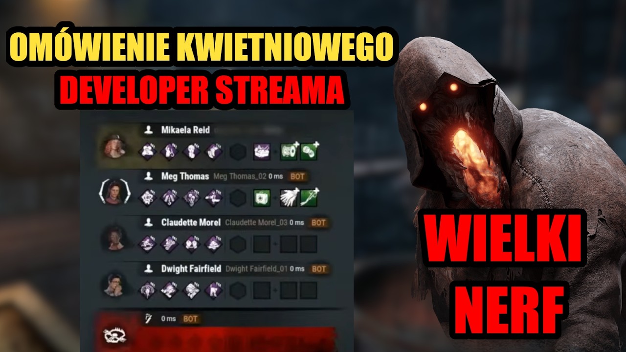 Nowy system Diminishing Returns, widzenie perk&oacute;w teammate&oacute;w | Om&oacute;wienie Dev stream Dead by daylight