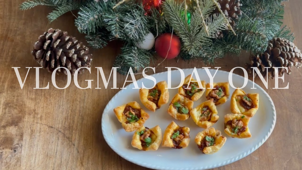 Vlogmas 2025, ДЕНЬ 1. Как приготовить тарталетки с сыром и беконом 