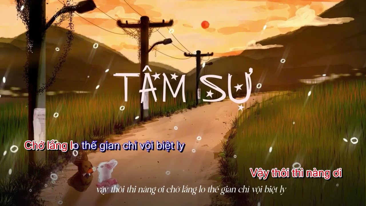 Karaoke | T&acirc;m Sự (BẢN CHUẨN OFFICIAL) - Solmee ft.Dyteller