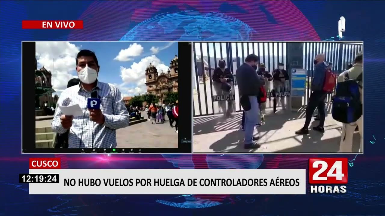 Aeropuerto del Cusco: Pasajeros mostraron su malestar por el paro de los controladores