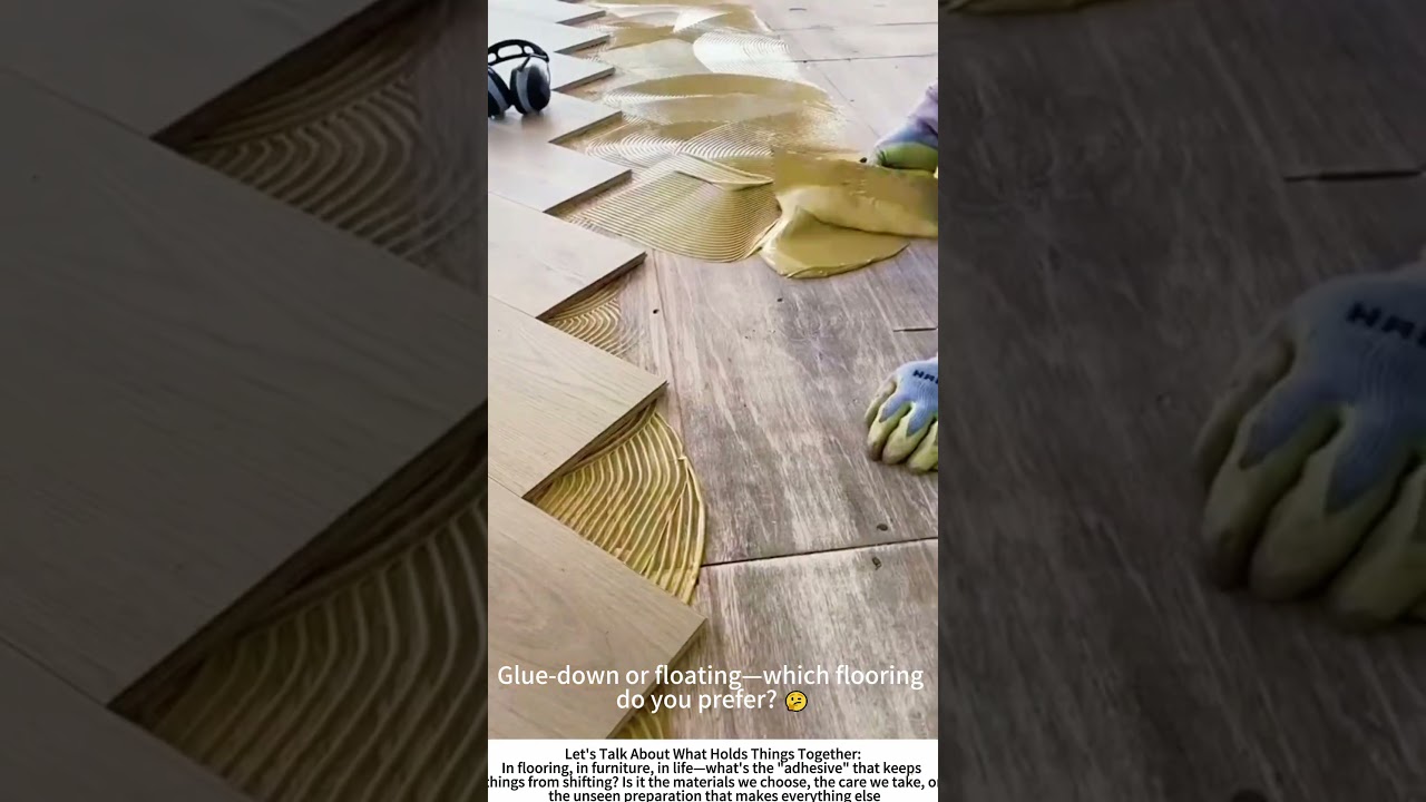 The Bond: Applying Adhesive for a Solid Wood Floor 🏠🔧