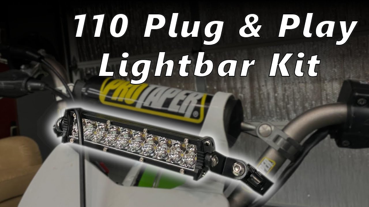 KLX 110 Lightbar Install | Super Easy Plug & Play Kit