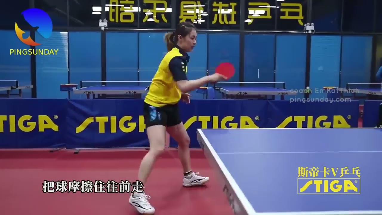 Masa Tenisinde Backhand Köşesinden Forehand topspin tekniği   Pivot Position