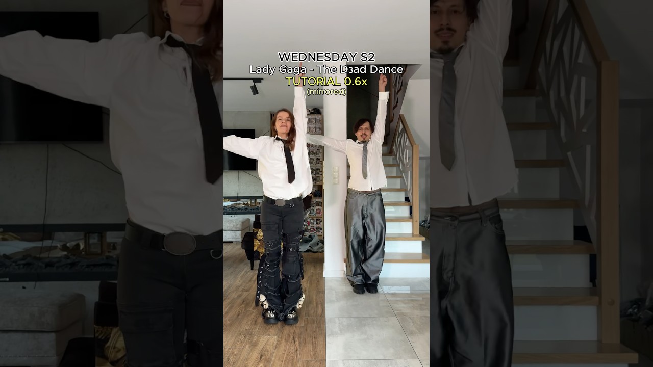 THE DEAD DANCE FROM WEDNESDAY SEASON 2 TUTORIAL #wednesdayseason2 #thedeaddance #ladygaga