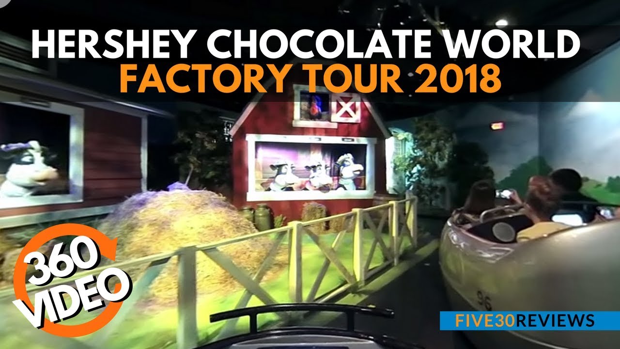 Hershey Chocolate Factory Tour 2018 in 360&deg; &mdash; The Sweetest Chocolate Ride on Earth