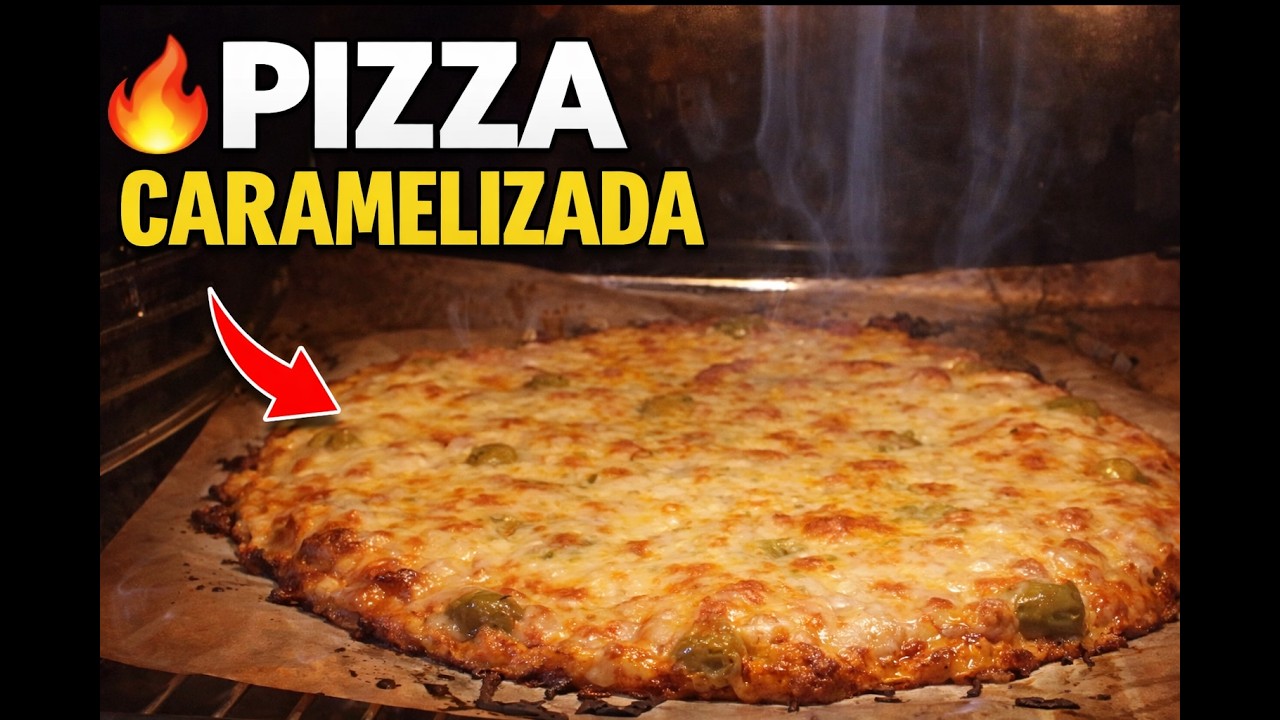 Cómo hacer pizza casera con queso caramelizado (fácil y brutal)