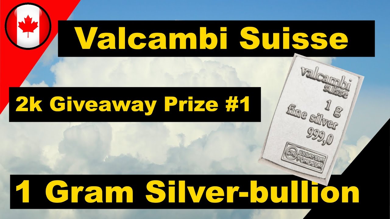 1 Gram Fine Silver .999 for my 2K Supporter  Giveaway!