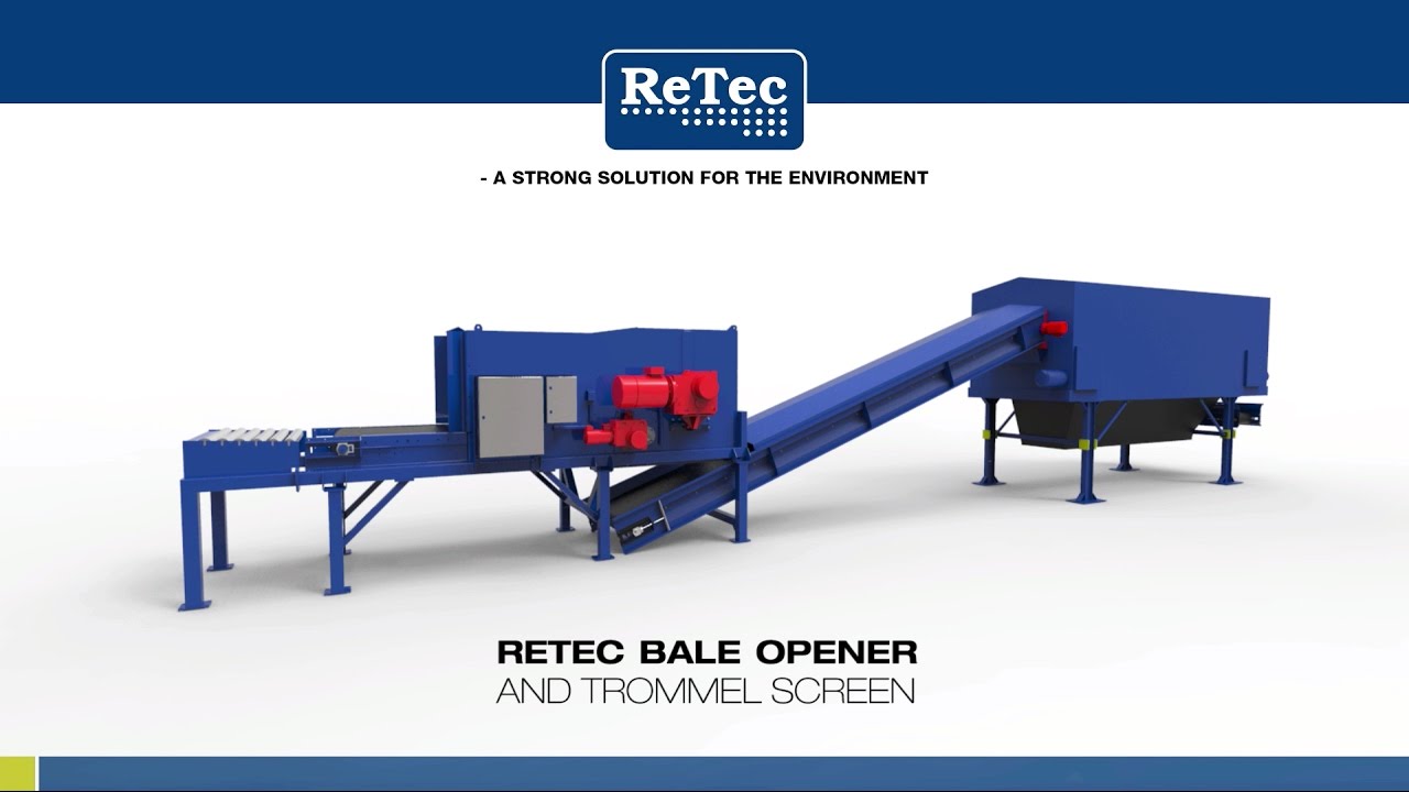 ReTec Bale-opener opening SRF bales