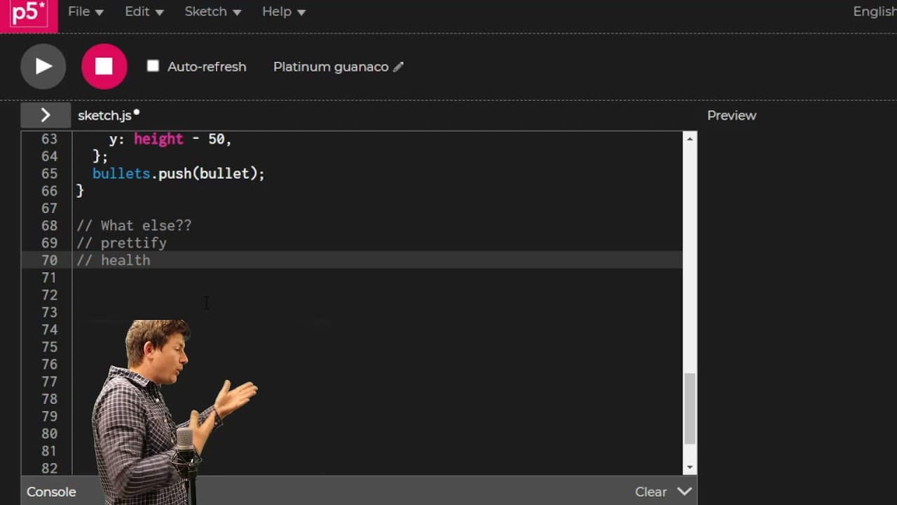 Make a game with p5.js part 3 - final steps