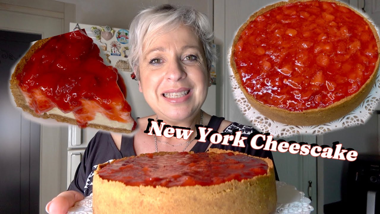 New York Cheesecake alle Fragole 🍓 Dolce Veloce alle fragole 🤩