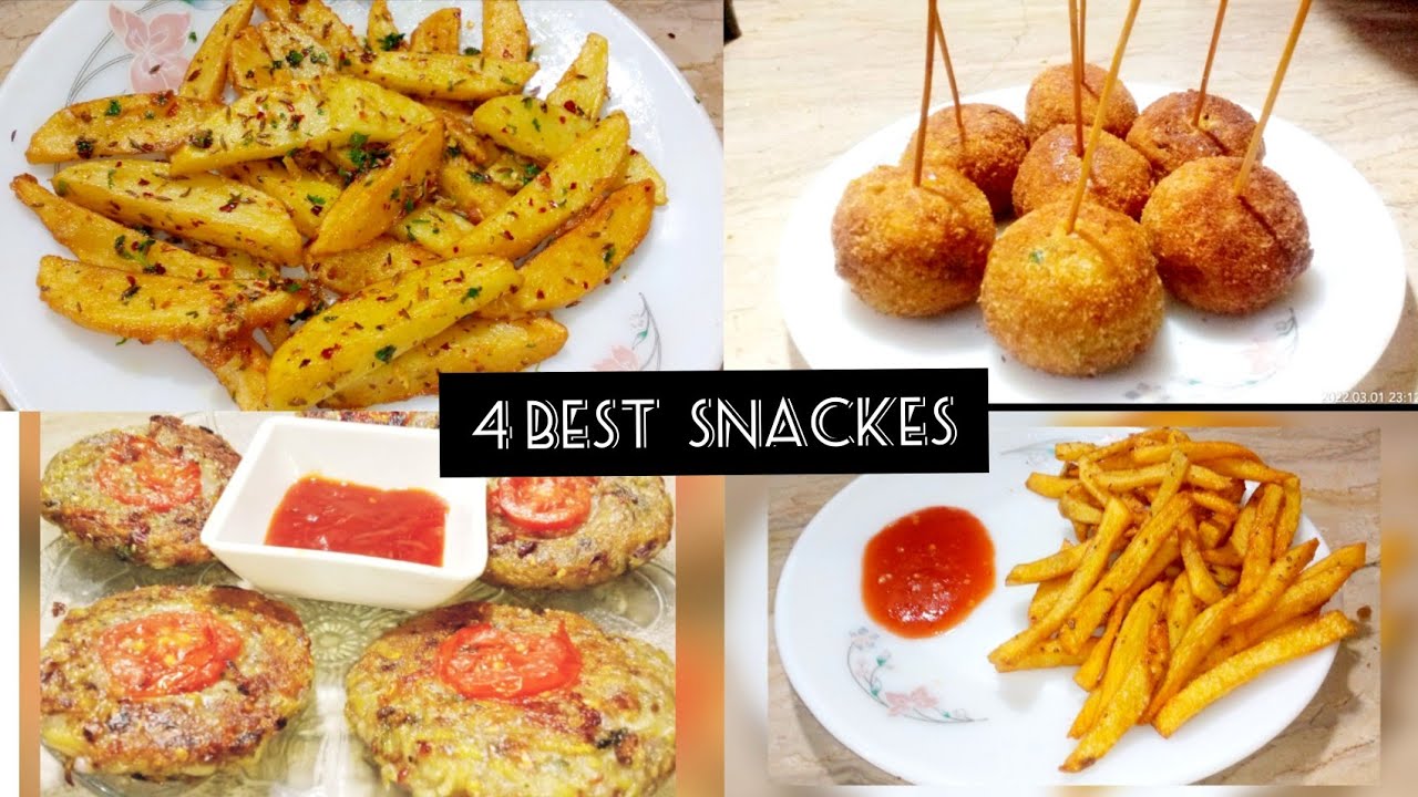 4 Best potato Snackes Recipes | Low budget Snackes | Easy Snackes Recipes